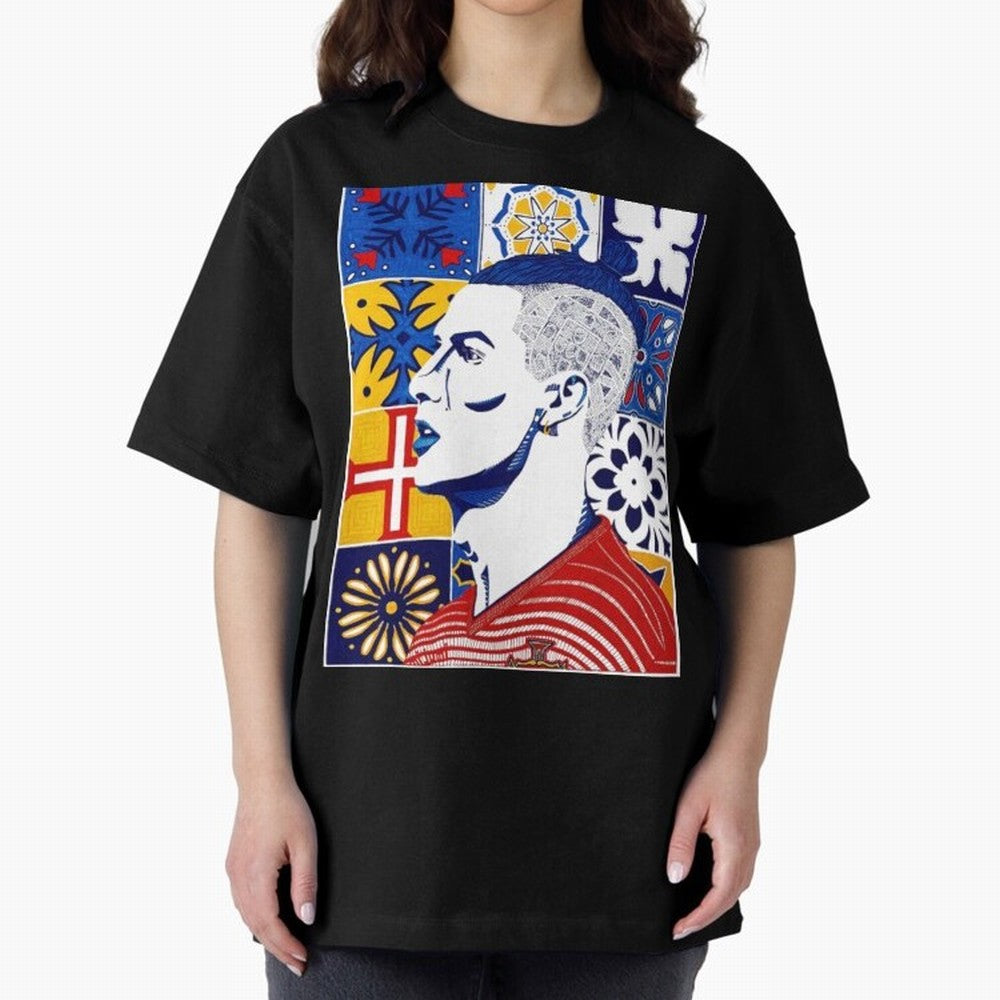 Cristiano Ronaldo Cristiano Ronaldo Azulejos Oversized T-Shirt Share Match Day Hype around FIFA World Cup 2026 Group Stage, Mbappe, Spain and Netherlands, Stadium Memories, Football Loyalty, International Chants and Championship Tradition; Ideal