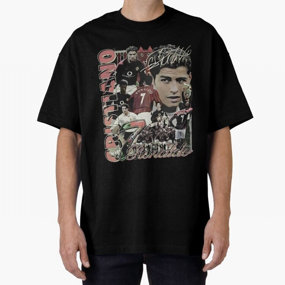 Limited Cristiano Ronaldo CR7 Vintage Oversized T-Shirt Show Support during Global Football Passion for FIFA World Cup 2026 USA Canada Mexico, Featuring Neymar, Argentina, France and Brazil, Stadium Chants, National Pride, Trophy Dreams and