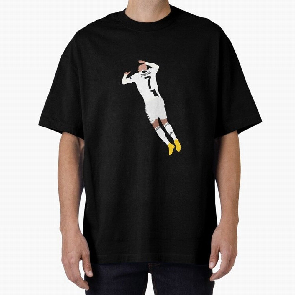 cristiano ronaldo goal celebration Oversized T-Shirt Show Love for Legendary Goals in FIFA World Cup 2026 Inspired by Messi, Neymar and Mbappe, England, France and Netherlands Energy, Fan Favorite Moments, National Team Passion, Big Match Drama and