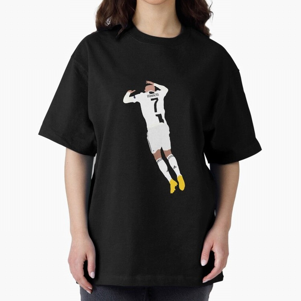 cristiano ronaldo goal celebration Oversized T-Shirt Show Love for Legendary Goals in FIFA World Cup 2026 Inspired by Messi, Neymar and Mbappe, England, France and Netherlands Energy, Fan Favorite Moments, National Team Passion, Big Match Drama and