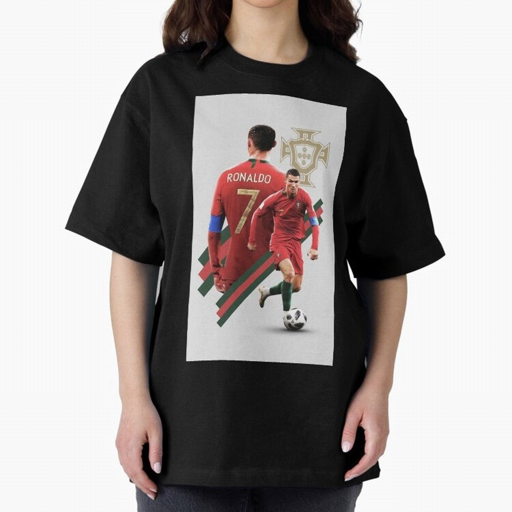 cr qatar Oversized T-Shirt Remember FIFA World Cup 2026 USA Canada Mexico for Fans of Cristiano Ronaldo, Haaland and CR7 and Portugal, Spain and Germany, Bringing Champion Mindset, Group Stage Buzz, Knockout Tension and Passionate Fan Culture; Made