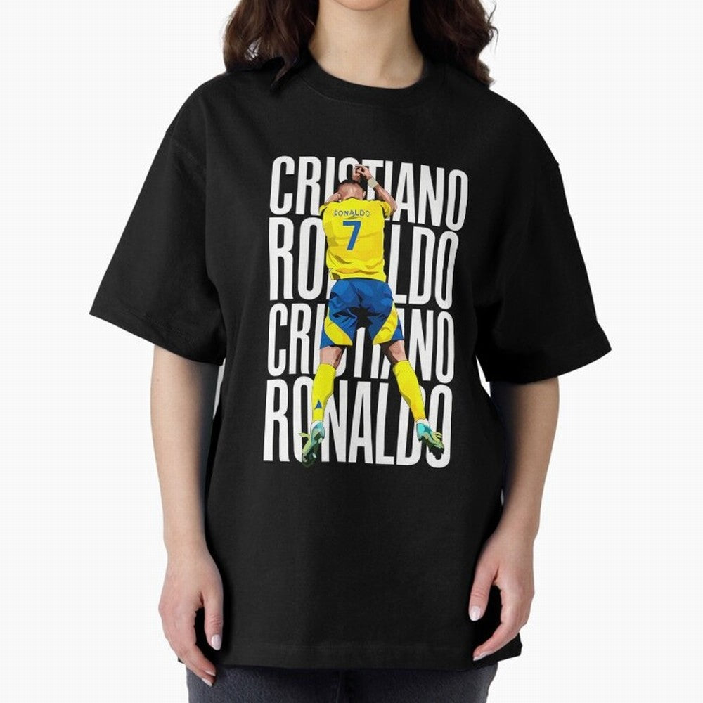 Cristiano Ronaldo Siuuuu Celebration Oversized T-Shirt Bring a Champion Mindset to Match Day Hype around FIFA World Cup 2026, Mbappe and Neymar, Argentina and Brazil, Tournament Hype, Historic Matchups, Family Viewing Parties and Global Sports