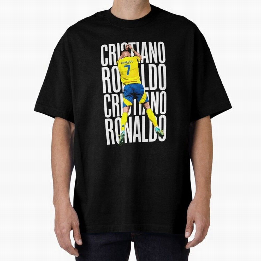 Cristiano Ronaldo Siuuuu Celebration Oversized T-Shirt Bring a Champion Mindset to Match Day Hype around FIFA World Cup 2026, Mbappe and Neymar, Argentina and Brazil, Tournament Hype, Historic Matchups, Family Viewing Parties and Global Sports