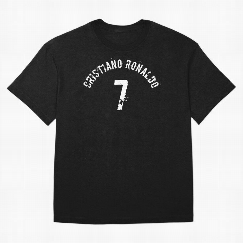 Cristiano Ronaldo 7 Oversized T-Shirt Honor Football Greatness during Global Football Passion for FIFA World Cup 2026 Group Stage, Highlighting Neymar, Portugal, Spain and Germany, Football Festival Excitement, Trophy Ambitions, Country Rivalries