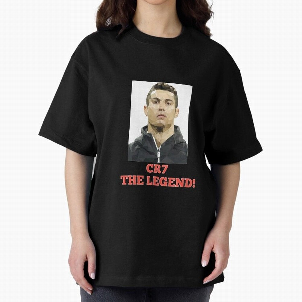 Cristiano Ronaldo Fantasy CR7 T Shirt Oversized T-Shirt Celebrate Global Football Passion for FIFA World Cup 2026, with CR7 and Messi, Germany, Global Supporter Spirit, Legendary Goals, National Colors and Tournament Celebration; Great for