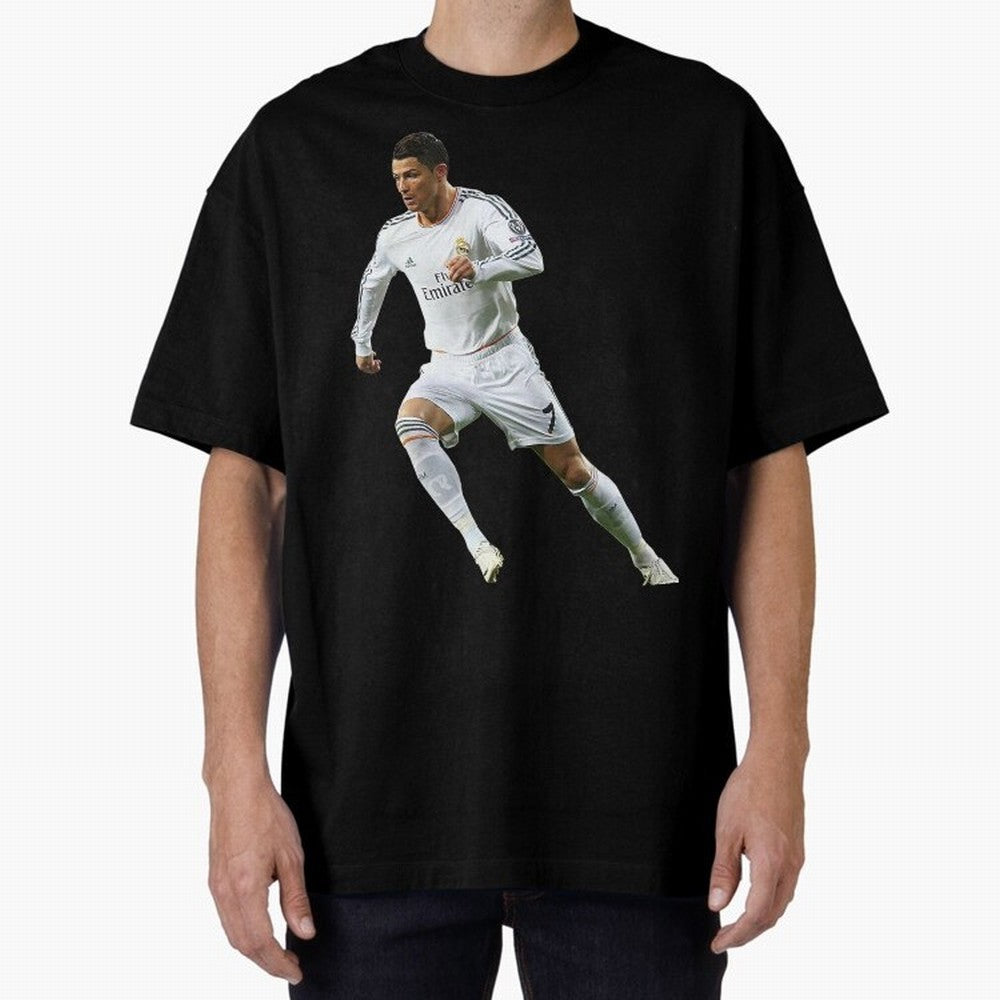 Cristiano Ronaldo Oversized T-Shirt Fuel FIFA World Cup 2026 Group Stage for Fans of Cristiano Ronaldo and Brazil, Bringing Game Day Rituals, Football Legends, Country Pride and the Road to the Final; Ideal for Football Dads, Football Moms,