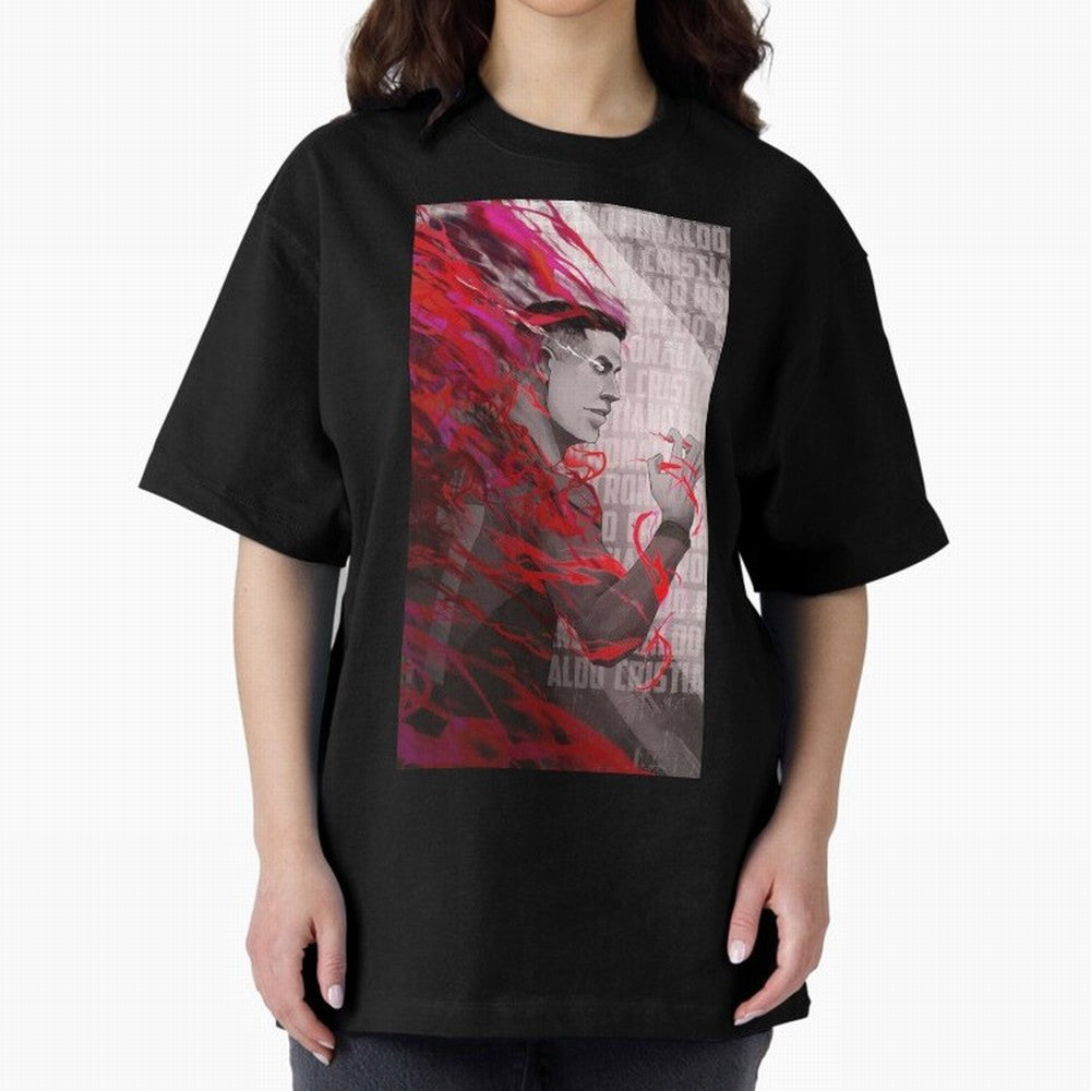 Cristiano Ronaldo x Blue Lock Oversized T-Shirt Represent Fans Who Live for FIFA World Cup 2026 Group Stage Spirit, Connected to Netherlands, Mbappe and Neymar, Worldwide Fan Energy, Dramatic Goals, Stadium Lights and Championship Celebrations;