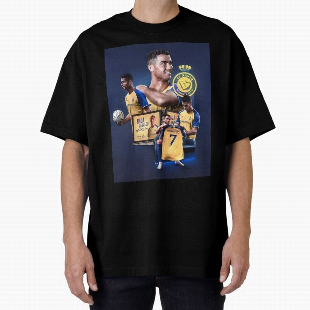 Art Cristiano Ronaldo Wallpaper Oversized T-Shirt Show Fan Pride Across FIFA World Cup 2026 for Fans of Cristiano Ronaldo, Haaland and CR7 and France, Bringing Champion Mindset, Group Stage Buzz, Knockout Tension and Passionate Fan Culture; Perfect