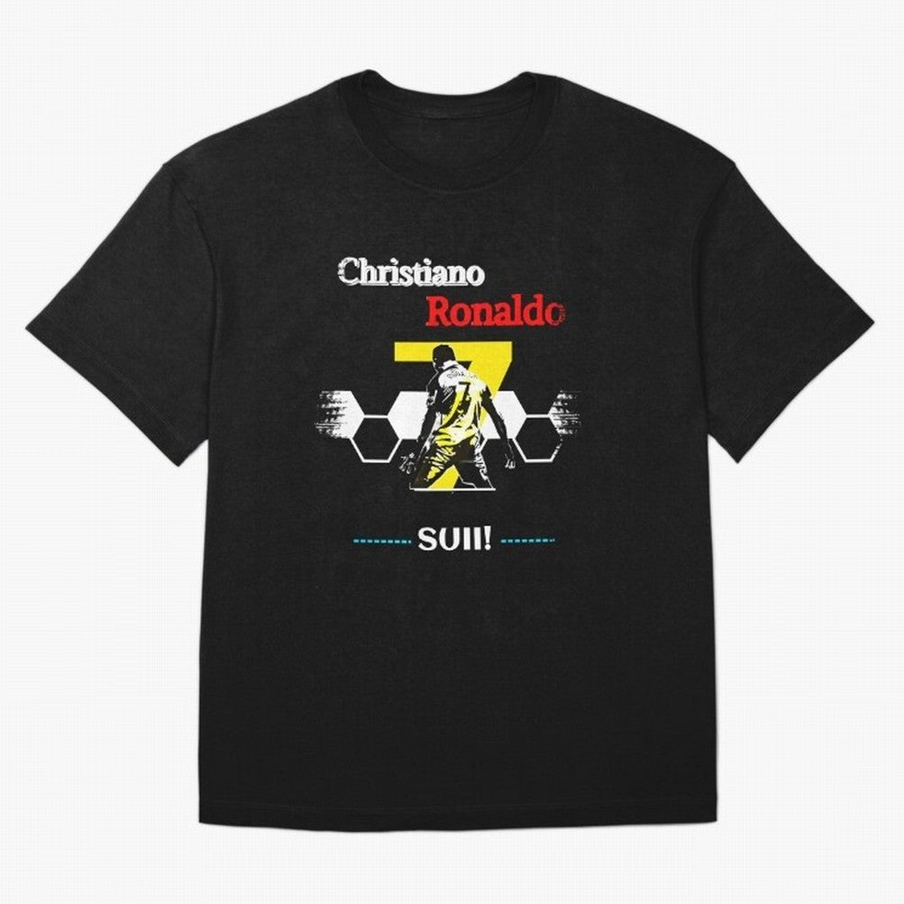 Cristiano Ronaldo Cr7 Oversized T-Shirt Honor Football Greatness during FIFA World Cup 2026 Group Stage for Fans of Neymar, Haaland and Cristiano Ronaldo and France and Portugal, Bringing Goal Celebration Energy, Supporter Heritage, Football Icons