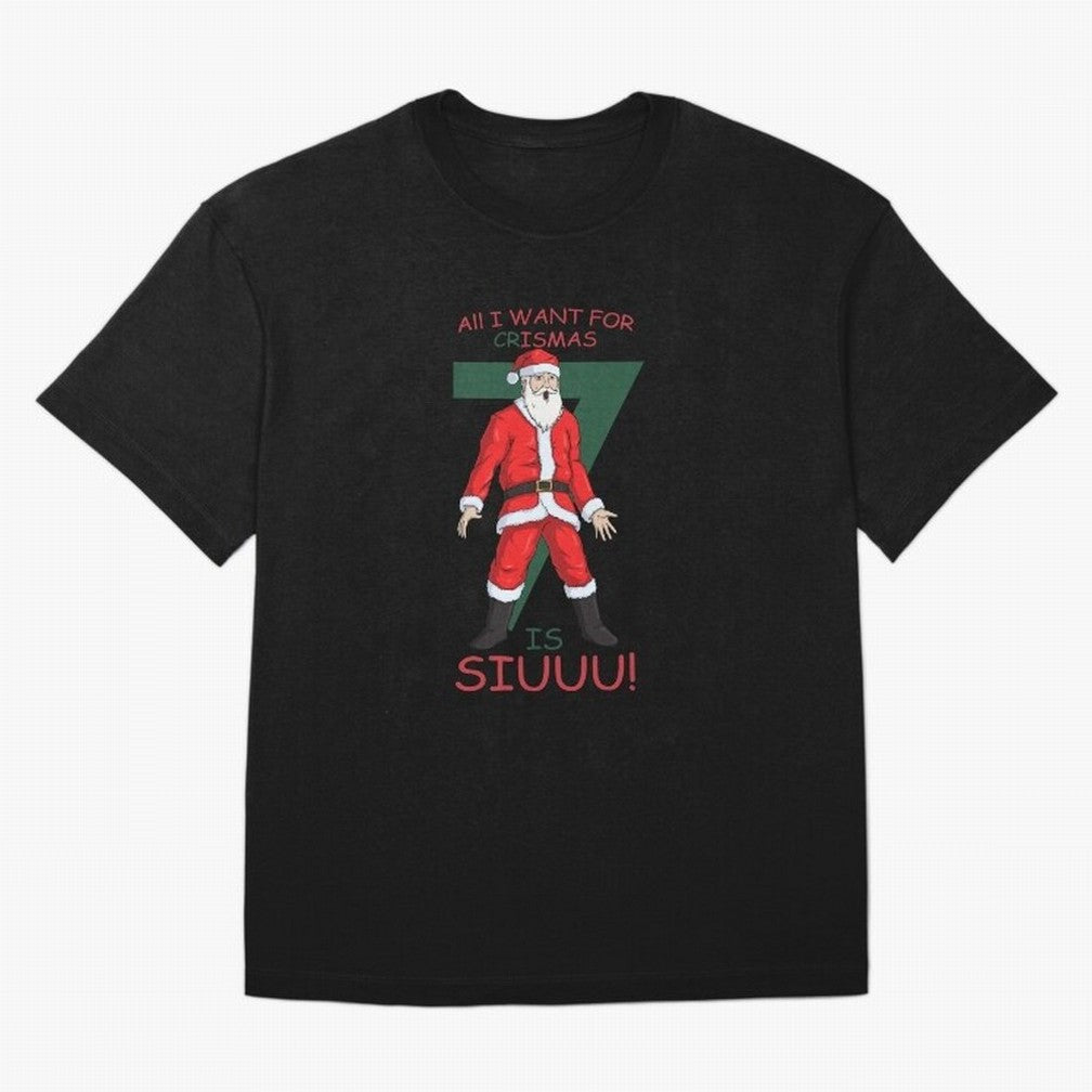 All I want for Christmas is Siuuuu Oversized T-Shirt Make Your Look Match Match Day Hype around FIFA World Cup 2026 USA Canada Mexico, Neymar, England and Germany, Stadium Memories, Football Loyalty, International Chants and Championship Tradition;