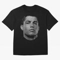 Cristiano Ronaldo Cristiano Ronaldo Halftone style Oversized T-Shirt Celebrate Fan Culture around Match Day Hype around FIFA World Cup 2026 Group Stage, Messi and Cristiano Ronaldo, Netherlands, Championship Spirit, Famous Goals, Roaring Crowds and