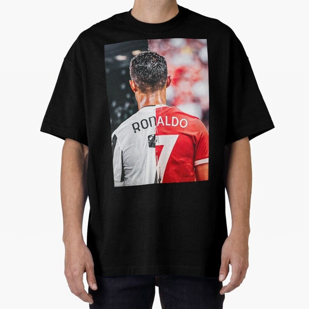 Cristiano Ronaldo , Manchester Star , Football Poster 2122 Star Oversized T-Shirt Keep the Legacy of Global Football Passion for FIFA World Cup 2026 Group Stage, Made for Mbappe, Netherlands, Tournament Hype, Historic Matchups, Family Viewing