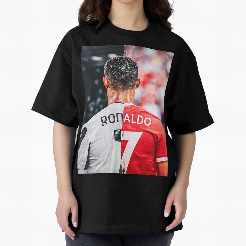 Cristiano Ronaldo , Manchester Star , Football Poster 2122 Star Oversized T-Shirt Keep the Legacy of Global Football Passion for FIFA World Cup 2026 Group Stage, Made for Mbappe, Netherlands, Tournament Hype, Historic Matchups, Family Viewing