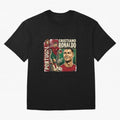 Ronaldo Portugal Vintage Oversized T-Shirt Celebrate National Team Dreams in FIFA World Cup 2026 Group Stage Spirit, Made for Portugal, Spain and Germany, Messi and Cristiano Ronaldo, Championship Spirit, Famous Goals, Roaring Crowds and
