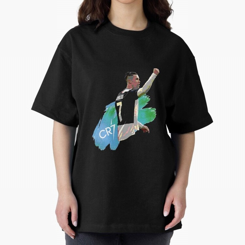 Cristiano Ronaldo Oversized T-Shirt Feel International Energy from FIFA World Cup 2026 USA Canada Mexico Spirit, Celebrating Portugal, Neymar, Haaland and Cristiano Ronaldo, Supporter Pride, Iconic Celebrations, Legendary Names and Global Match Day
