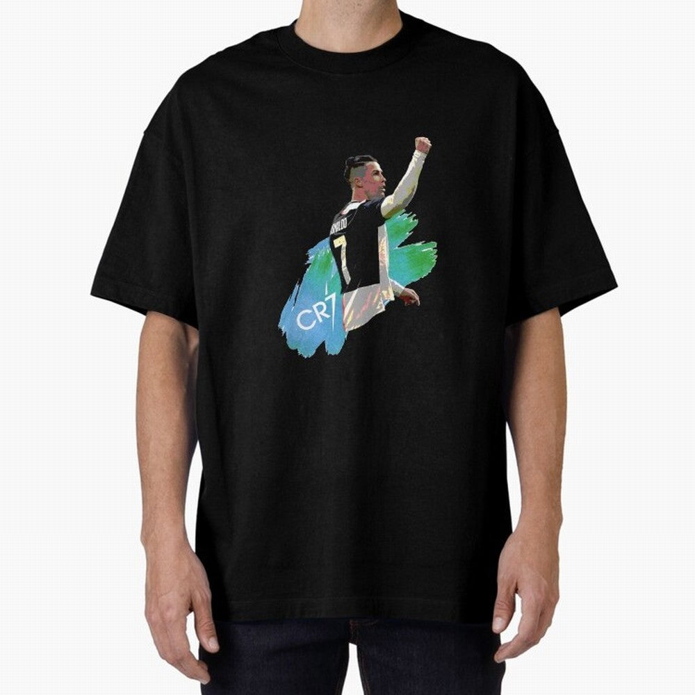 Cristiano Ronaldo Oversized T-Shirt Feel International Energy from FIFA World Cup 2026 USA Canada Mexico Spirit, Celebrating Portugal, Neymar, Haaland and Cristiano Ronaldo, Supporter Pride, Iconic Celebrations, Legendary Names and Global Match Day