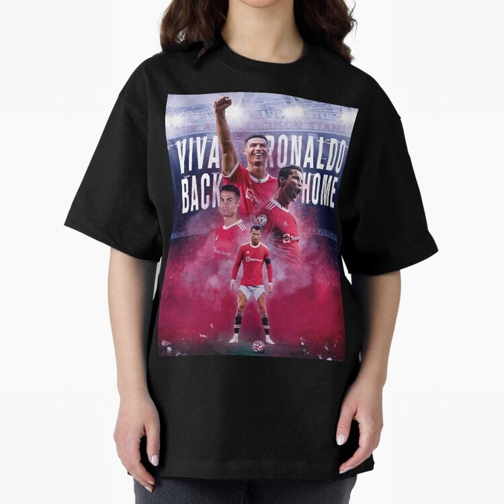 Cristiano Ronaldo Cr7 The Legend Of Manchester United , Ronaldo Gifts, Ronaldo Best Selling , Ronald Oversized T-Shirt Join FIFA World Cup 2026 USA Canada Mexico Connected to Haaland, Portugal, Spain and Germany Energy, Vintage Soccer Flavor,