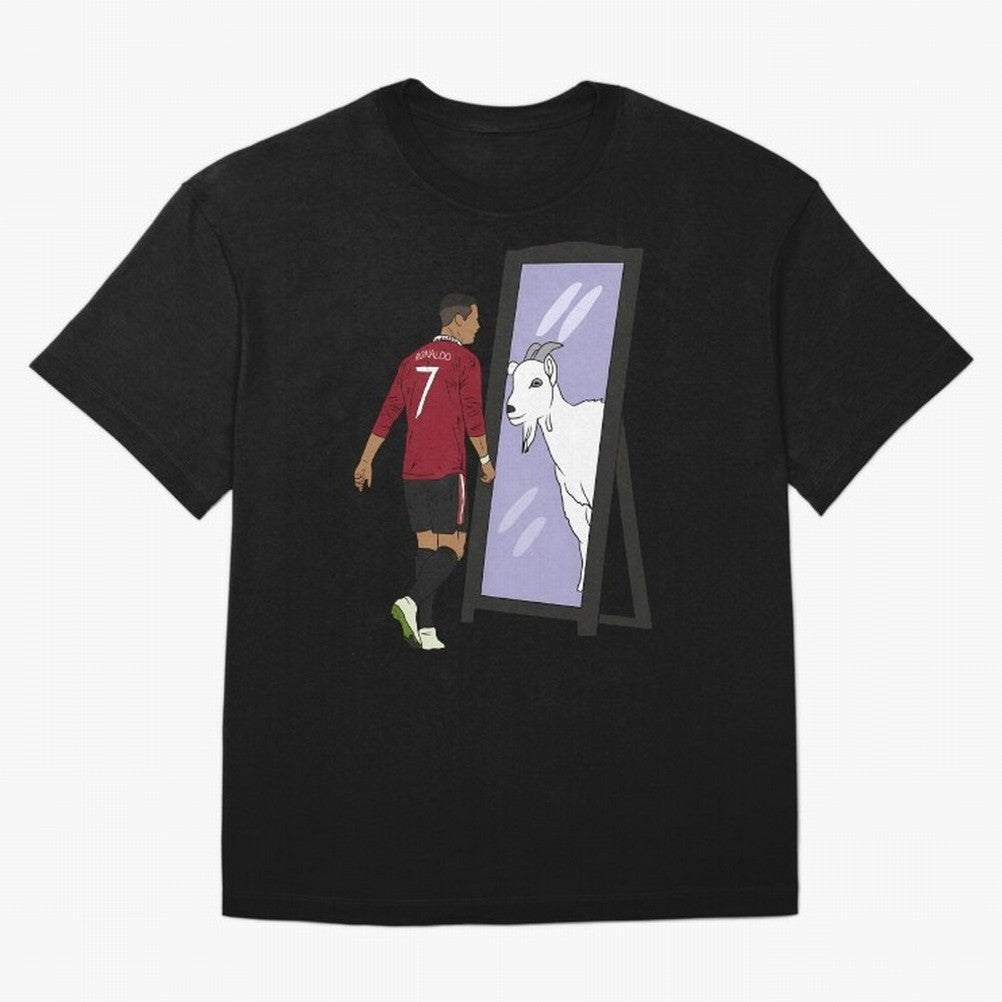 Cristiano Ronaldo Mirror GOAT Oversized T-Shirt Support Iconic Players in the FIFA World Cup 2026 Group Stage Journey through Mbappe and Neymar Highlights, England, France and Netherlands Pride, Tournament Hype, Historic Matchups, Family Viewing