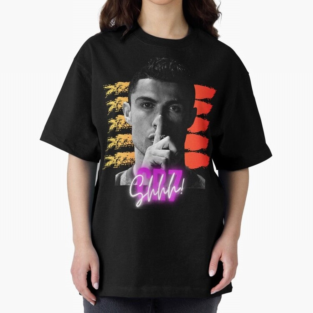 Cristiano Ronaldo cr7 portugal Oversized T-Shirt Capture Stadium Memories from Match Day Hype around FIFA World Cup 2026, CR7, France, Championship Spirit, Famous Goals, Roaring Crowds and International Football Unity; Ideal for Fans Who Follow