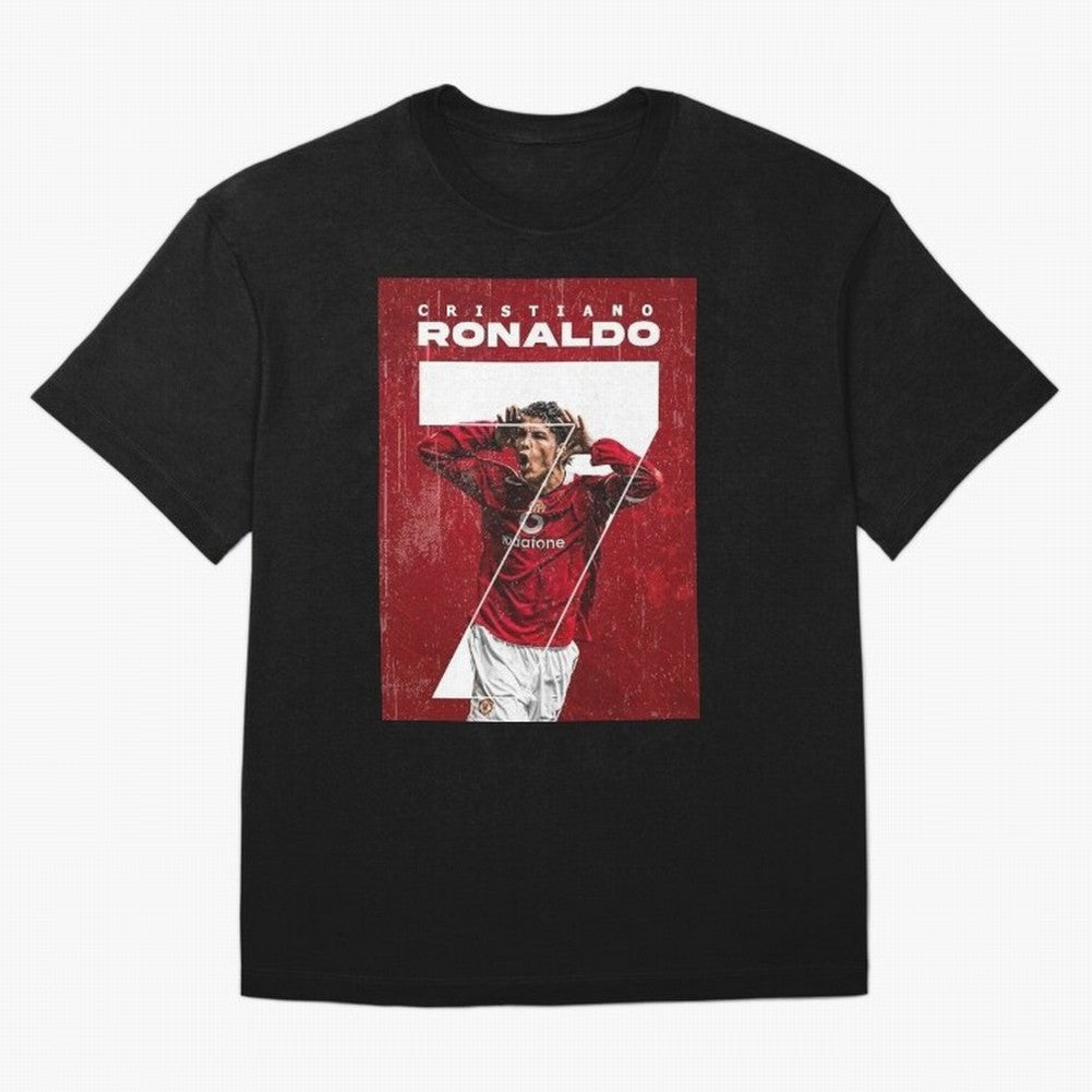 Cristiano Ronaldo Oversized T-Shirt Capture Stadium Memories from FIFA World Cup 2026 Group Stage Celebrating Messi, Neymar and Mbappe, England, France and Netherlands Energy, Champion Mindset, Group Stage Buzz, Knockout Tension and Passionate Fan