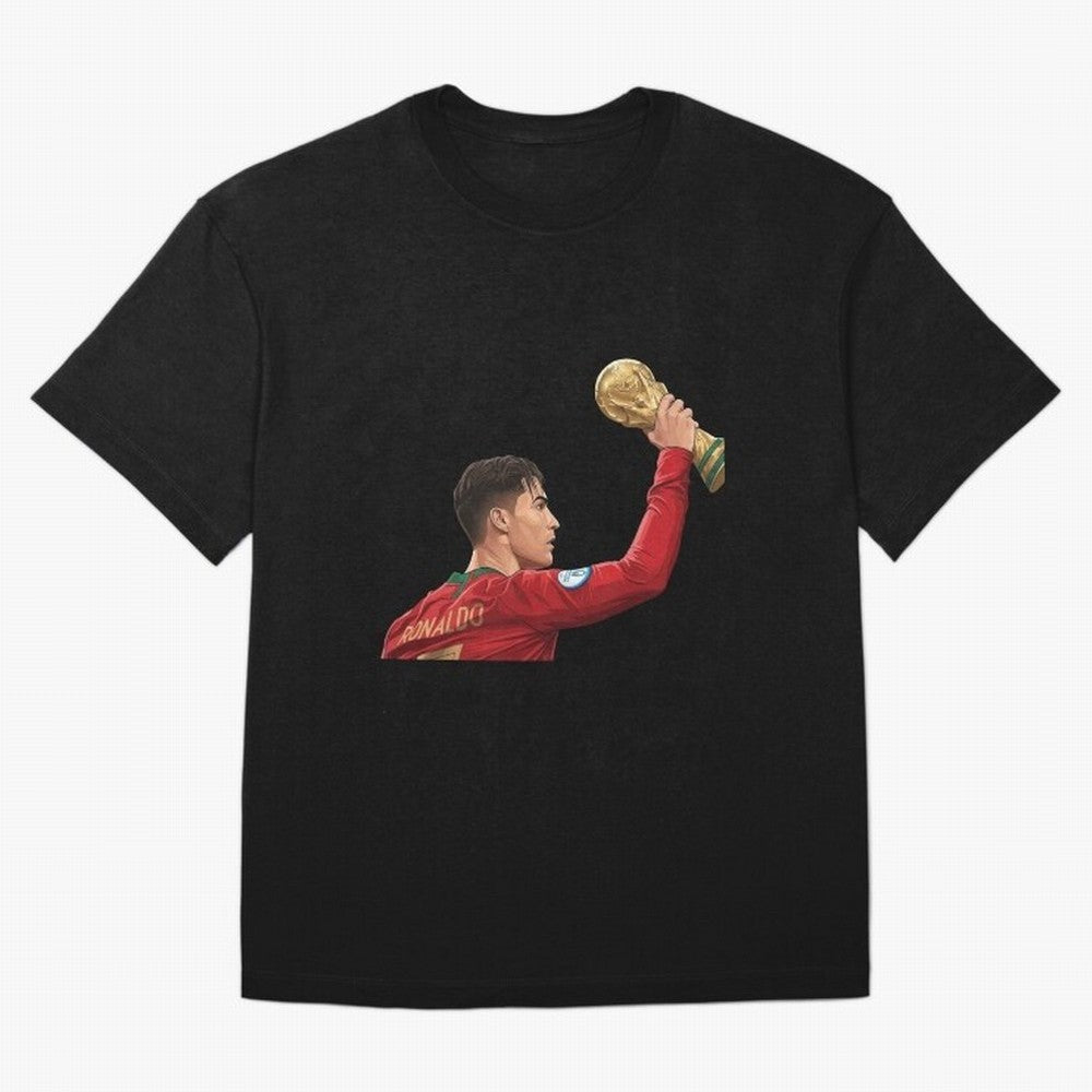 Cristiano Ronaldo Oversized T-Shirt Fuel Your Fan Pride for FIFA World Cup 2026 Spirit, Capturing France, Cristiano Ronaldo, Retro Football Energy, Iconic Rivalries, Trophy Chase Drama and Stadium Atmosphere; Great for Watch Parties, Sports Bars,