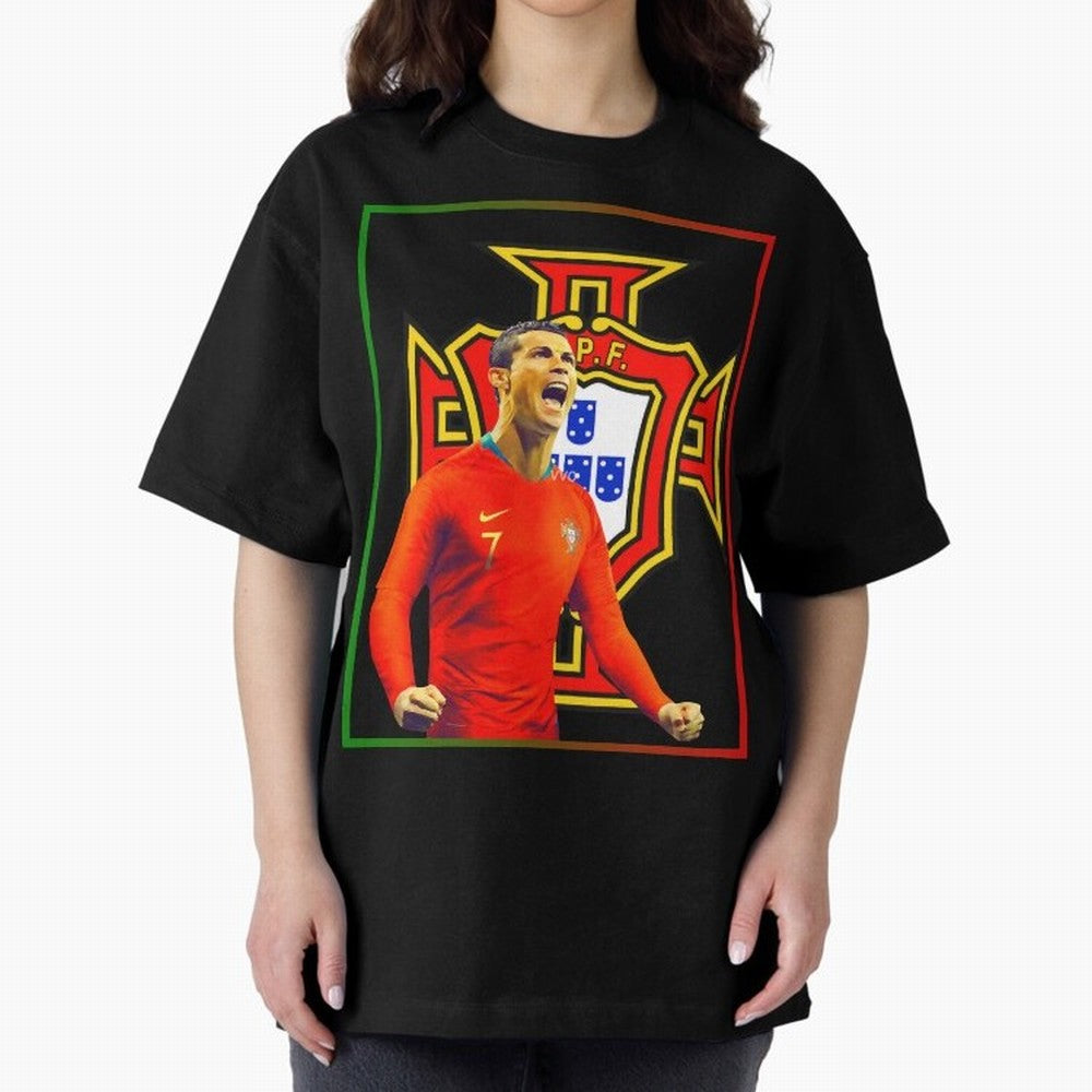 cristiano ronaldo Oversized T-Shirt Fuel the Hype around Global Football Passion for FIFA World Cup 2026 USA Canada Mexico, Filled with Haaland and Mbappe, Brazil, Portugal and Argentina, Sports Nostalgia, International Competition, Famous Players