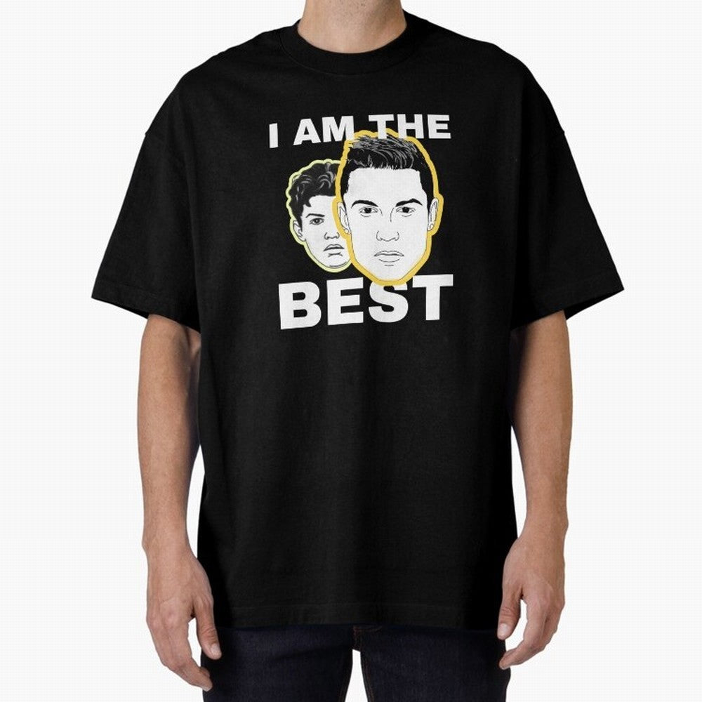 Cristiano Ronaldo - I Am The Best. Oversized T-Shirt Honor FIFA World Cup 2026 USA Canada Mexico for Fans of Messi, CR7 and Mbappe and England and Germany, Bringing Stadium Chants, National Pride, Trophy Dreams and Unforgettable Football Memories;