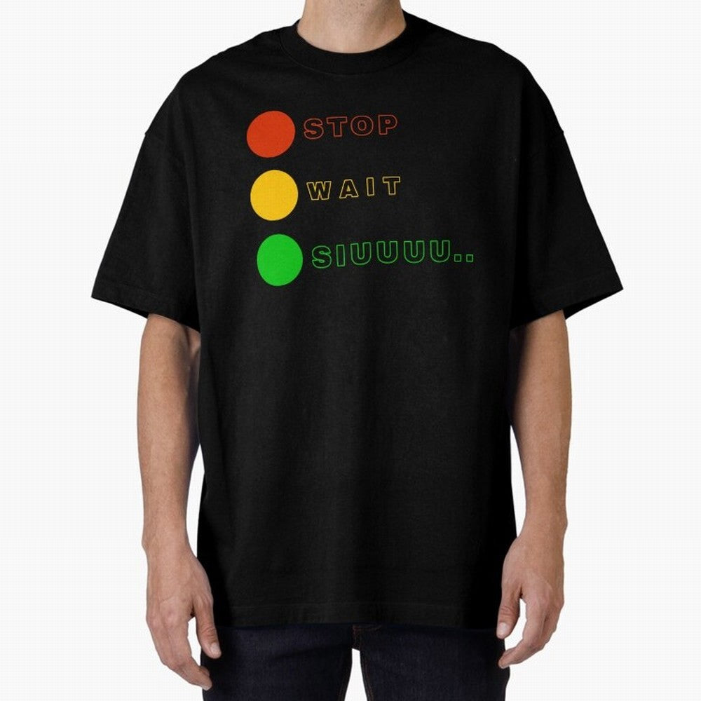 Stop wait siuuu Cristiano ronaldo suiii Oversized T-Shirt Celebrate the Next Chapter of Global Football Passion for FIFA World Cup 2026 USA Canada Mexico, Built around Messi and Cristiano Ronaldo, Portugal, Spain and Germany, Tournament Hype,