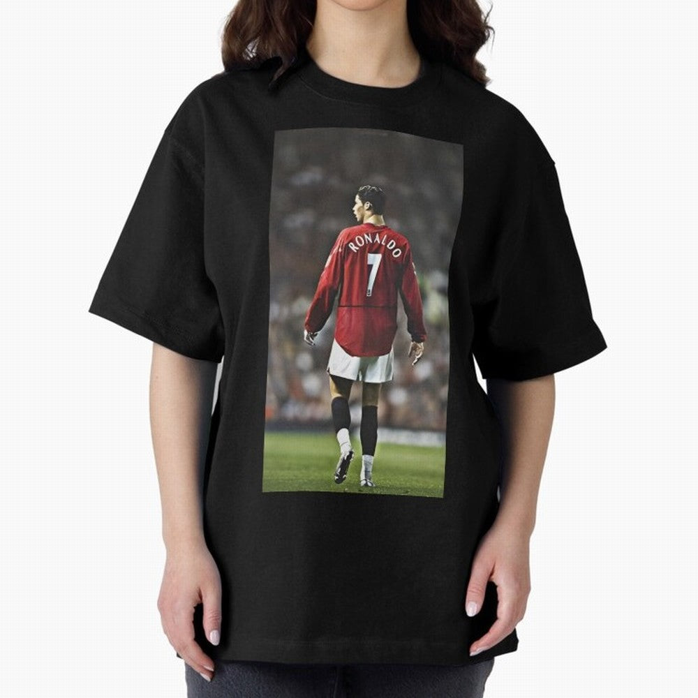 Cr7 Oversized T-Shirt Make Your Look Match Global Football Passion for FIFA World Cup 2026, Featuring Neymar, Haaland and Cristiano Ronaldo, England, Vintage Soccer Flavor, Modern Football Stars, National Flags and Final Night Emotion; Created for