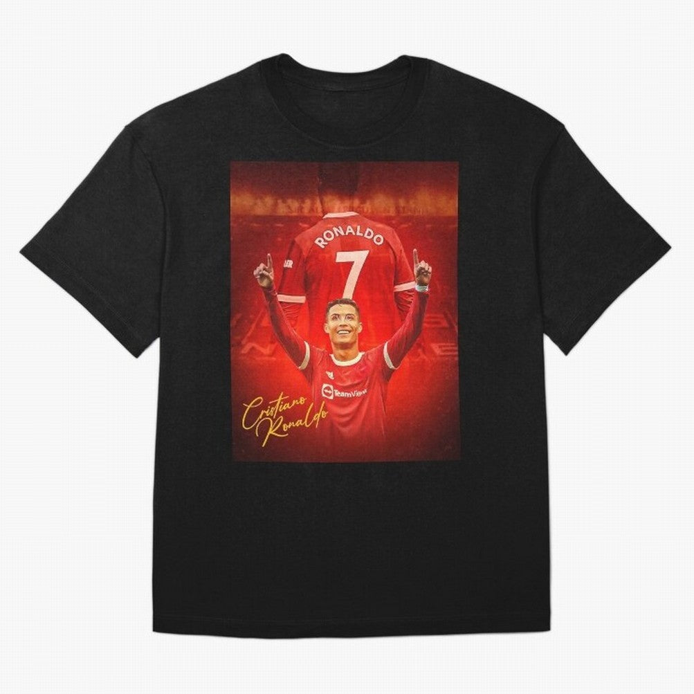 Cristiano Ronaldo ,Manchester 2022 Star, Football Poster, Ronaldo Gifts, Ronaldo Best Selling Oversized T-Shirt Celebrate Rivalries and Pride in Match Day Hype around FIFA World Cup 2026, Haaland, Spain and Netherlands, Football Passion, Legendary