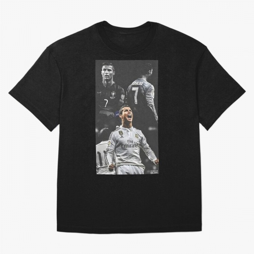 Cristiano Ronaldo CR7 Football Art Poster Oversized T-Shirt Celebrate Every Goal in Global Football Passion for FIFA World Cup 2026, Filled with Messi, Neymar and Mbappe, France, Game Day Rituals, Football Legends, Country Pride and the Road to the