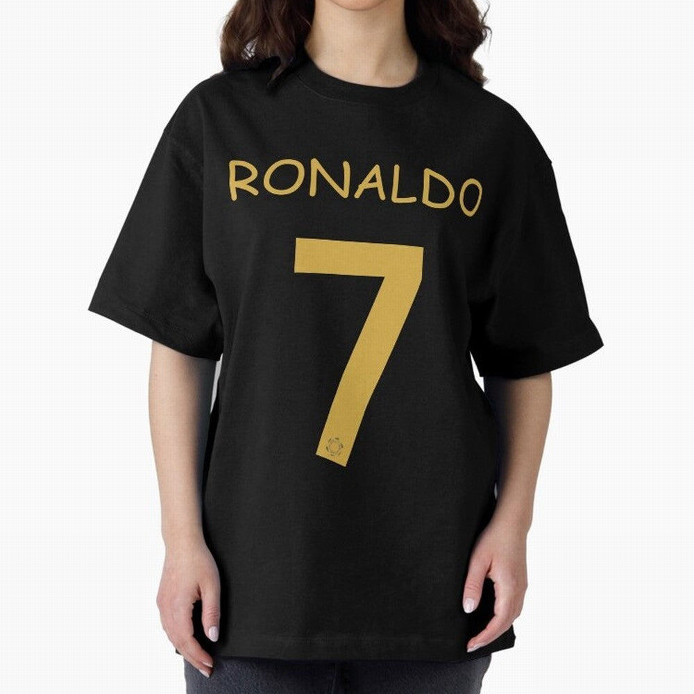 Cristiano Ronaldo shirt - al nassr 2023 Oversized T-Shirt Make Memories around Global Football Passion for FIFA World Cup 2026 Group Stage, Filled with Messi, Neymar and Mbappe, Brazil, Worldwide Fan Energy, Dramatic Goals, Stadium Lights and