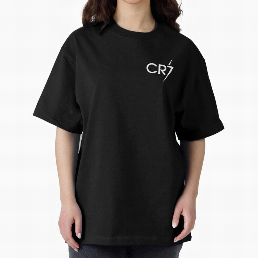 CR7 Black Oversized T-Shirt Fuel Your Fan Pride for FIFA World Cup 2026 USA Canada Mexico Featuring Mbappe and Neymar, Argentina Energy, Worldwide Fan Energy, Dramatic Goals, Stadium Lights and Championship Celebrations; Ideal for Passionate Fans