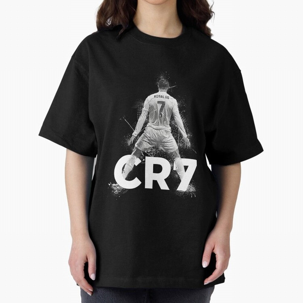 Cristiano Ronaldo CR7 Oversized T-Shirt Spotlight FIFA World Cup 2026 Group Stage for Fans of Mbappe and England, France and Netherlands, Bringing Classic Soccer Heritage, Championship Pressure, Fan Loyalty and International Pride; Created for