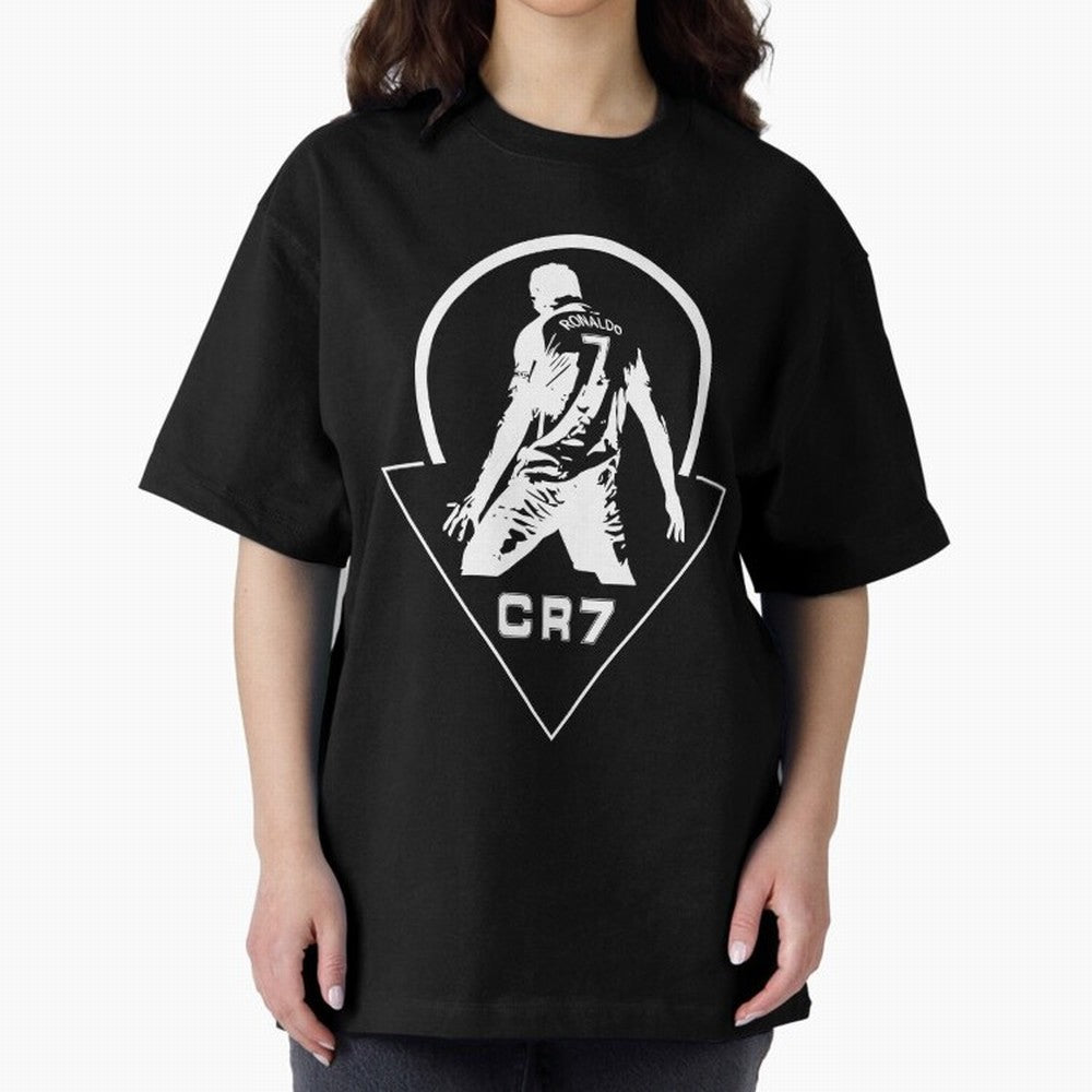 C R 7 Oversized T-Shirt Support the Legends of FIFA World Cup 2026 Spirit, Made for Argentina, France and Brazil, Neymar, Retro Football Energy, Iconic Rivalries, Trophy Chase Drama and Stadium Atmosphere; Great for Supporters Who Love Legendary