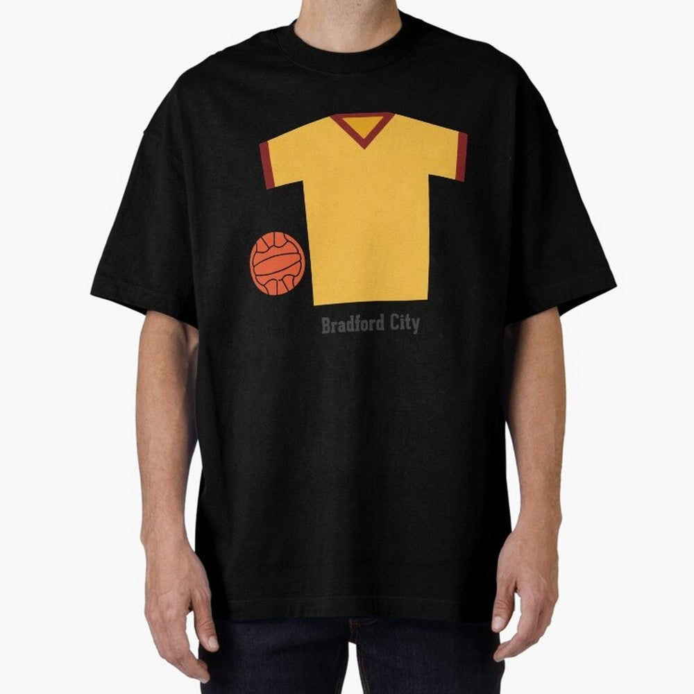 Bradford City Oversized T-Shirt Experience the Global Stage of FIFA World Cup 2026 Spirit, Filled with Portugal, Spain and Germany, Neymar, Game Day Rituals, Football Legends, Country Pride and the Road to the Final; Great for Watch Parties, Sports