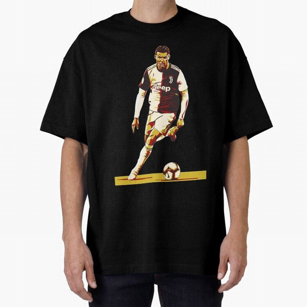 Cristiano Ronaldo Ronaldo Oversized T-Shirt Back the Journey through FIFA World Cup 2026 Group Stage for Fans of Haaland and Mbappe and Spain, Bringing Champion Mindset, Group Stage Buzz, Knockout Tension and Passionate Fan Culture; Perfect for