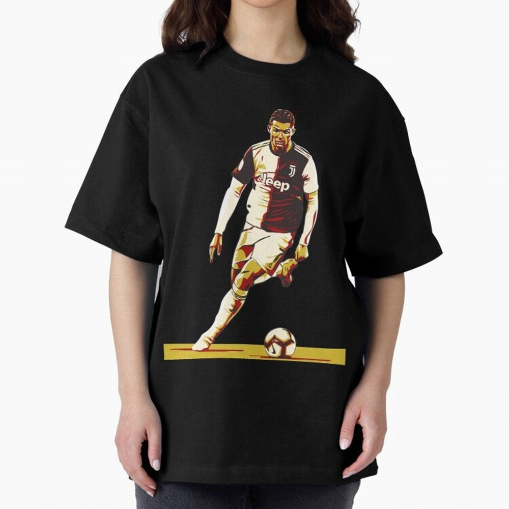 Cristiano Ronaldo Ronaldo Oversized T-Shirt Back the Journey through FIFA World Cup 2026 Group Stage for Fans of Haaland and Mbappe and Spain, Bringing Champion Mindset, Group Stage Buzz, Knockout Tension and Passionate Fan Culture; Perfect for