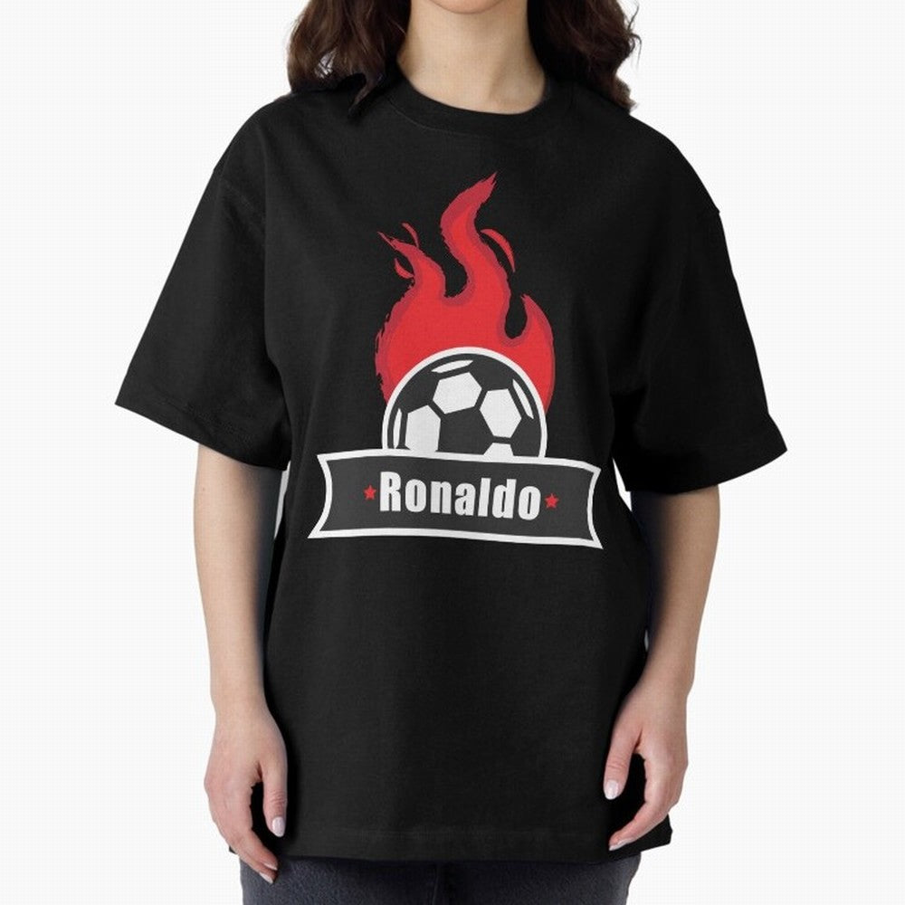 Football Player Design Oversized T-Shirt Represent Fans Who Live for FIFA World Cup 2026 Filled with Haaland and Mbappe, Argentina Energy, Retro Football Energy, Iconic Rivalries, Trophy Chase Drama and Stadium Atmosphere; Built for Supporters