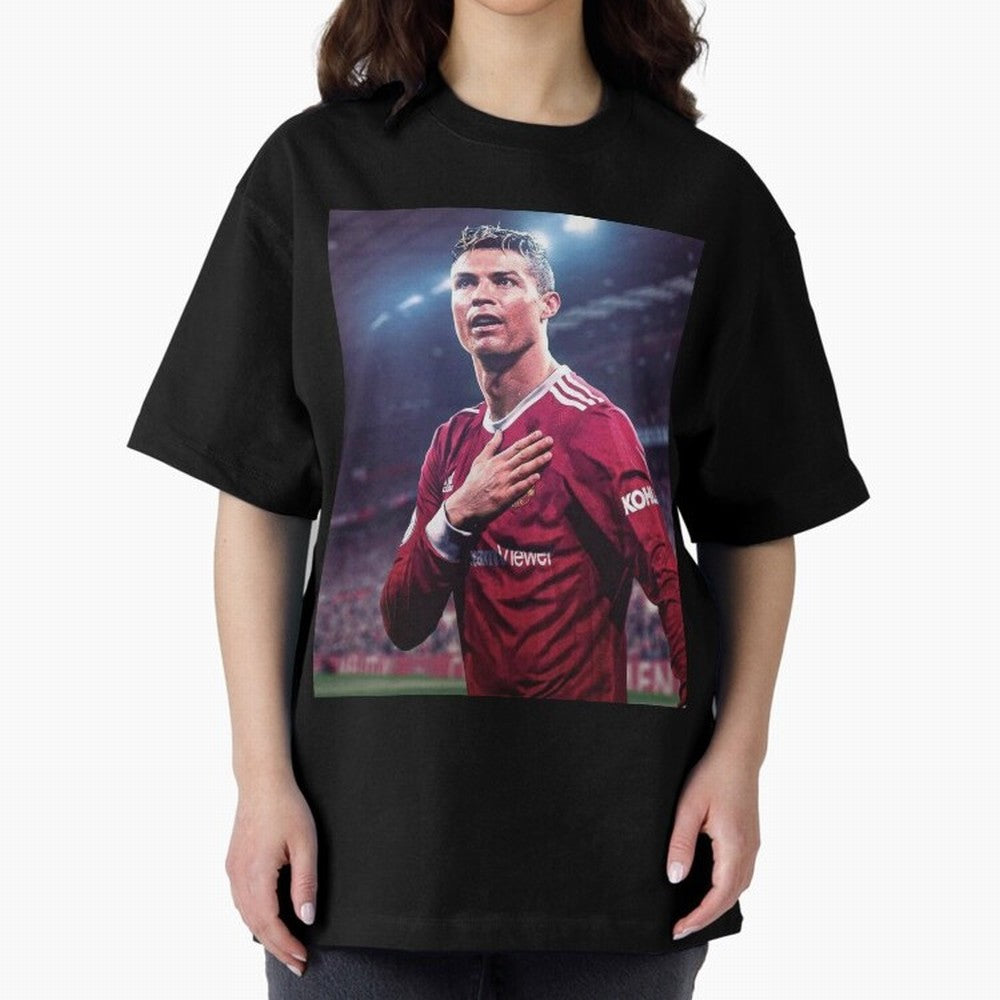 Cristiano Ronaldo New Oversized T-Shirt Enjoy Global Football Passion for FIFA World Cup 2026 USA Canada Mexico, Capturing Messi and Cristiano Ronaldo, Argentina, Soccer Culture, Superstar Moments, National Team Dreams and Competitive Fire; Made