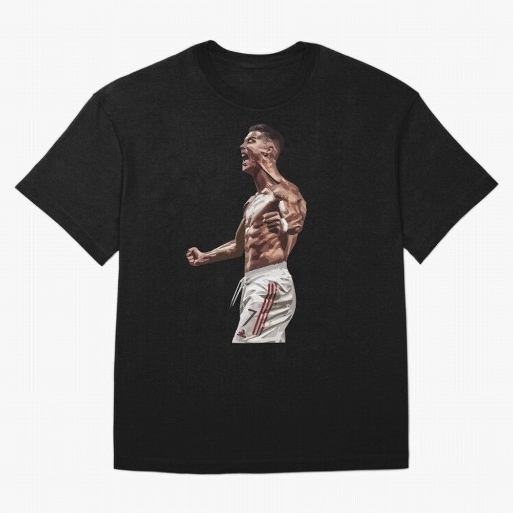 Cristiano Ronaldo - Celebration - CR7 - Black Oversized T-Shirt Carry FIFA World Cup 2026 USA Canada Mexico Filled with Cristiano Ronaldo, Germany Energy, Tournament Hype, Historic Matchups, Family Viewing Parties and Global Sports Pride; Made for
