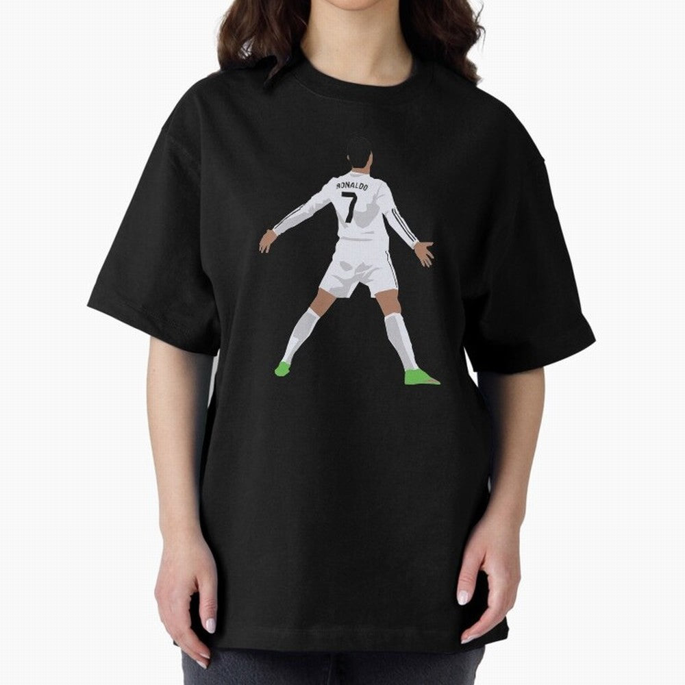 Cristiano Ronaldo Oversized T-Shirt Turn Football Passion into FIFA World Cup 2026 Group Stage for Fans of Messi, Neymar and Mbappe and Germany, Bringing Supporter Pride, Iconic Celebrations, Legendary Names and Global Match Day Energy; Ideal for