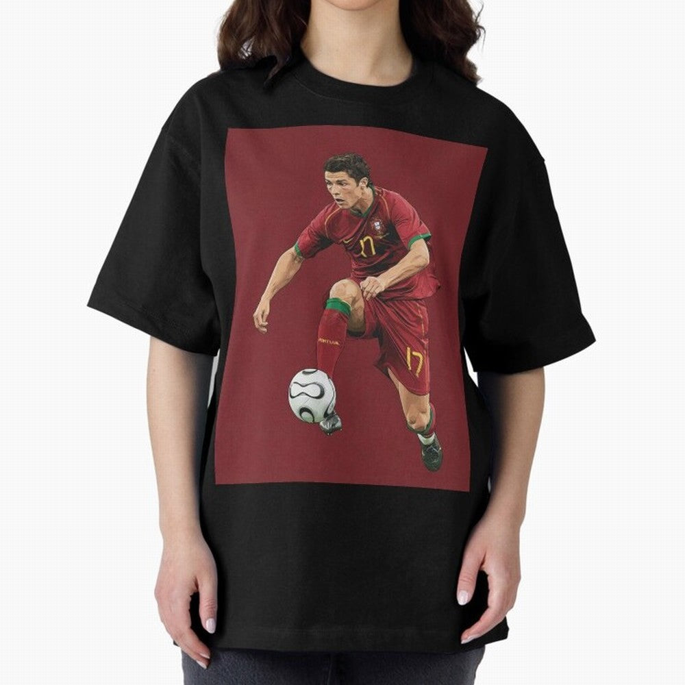 Ronaldo Oversized T-Shirt Get Ready for Match Day Hype around FIFA World Cup 2026 Group Stage, Mbappe and Neymar, Spain, Vintage Soccer Flavor, Modern Football Stars, National Flags and Final Night Emotion; Perfect for Supporters Who Want Bold