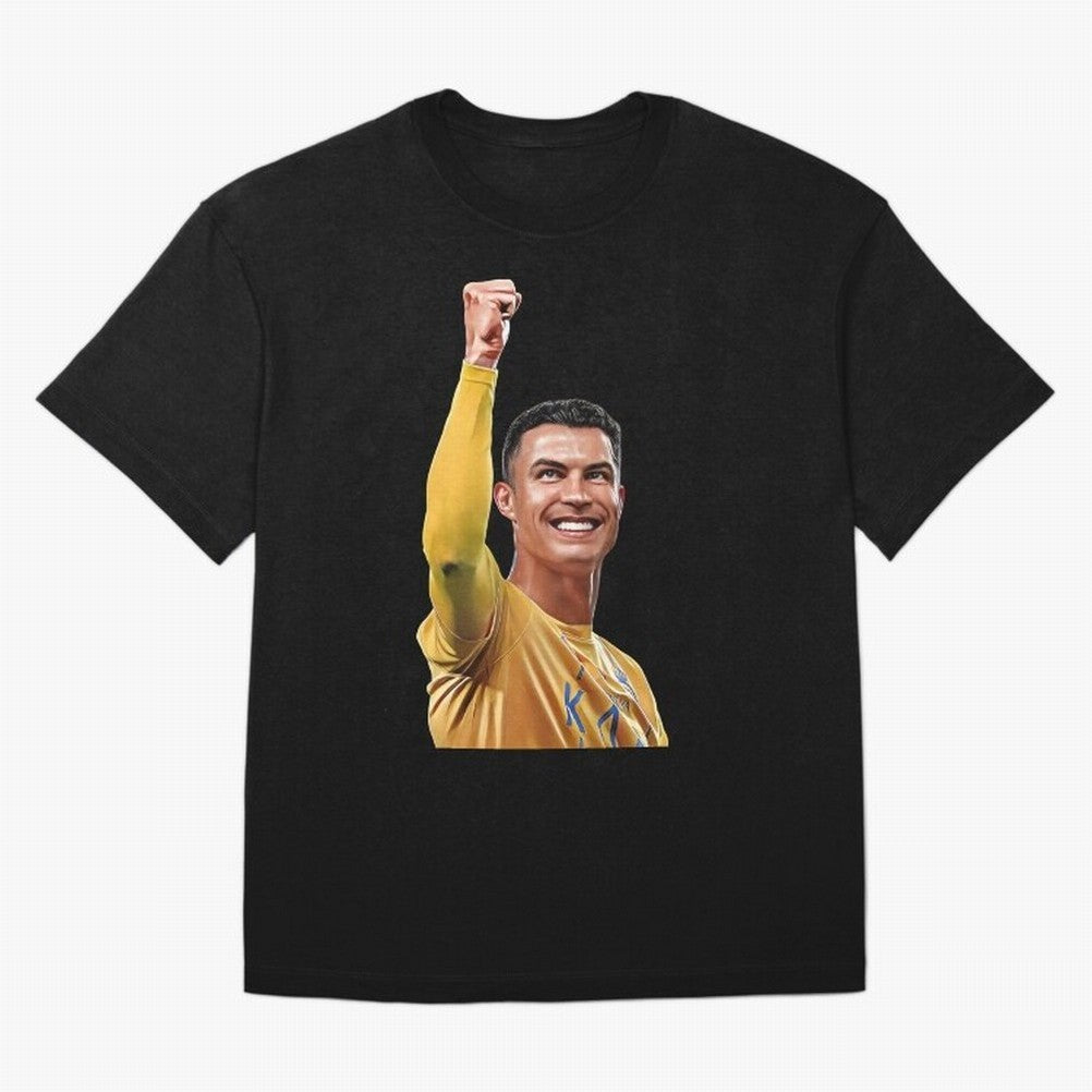 Cristiano Ronaldo - CR 7 Celebration Oversized T-Shirt Treasure FIFA World Cup 2026 Group Stage for Fans of Cristiano Ronaldo and Portugal, Spain and Germany, Bringing Sports Nostalgia, International Competition, Famous Players and Unforgettable
