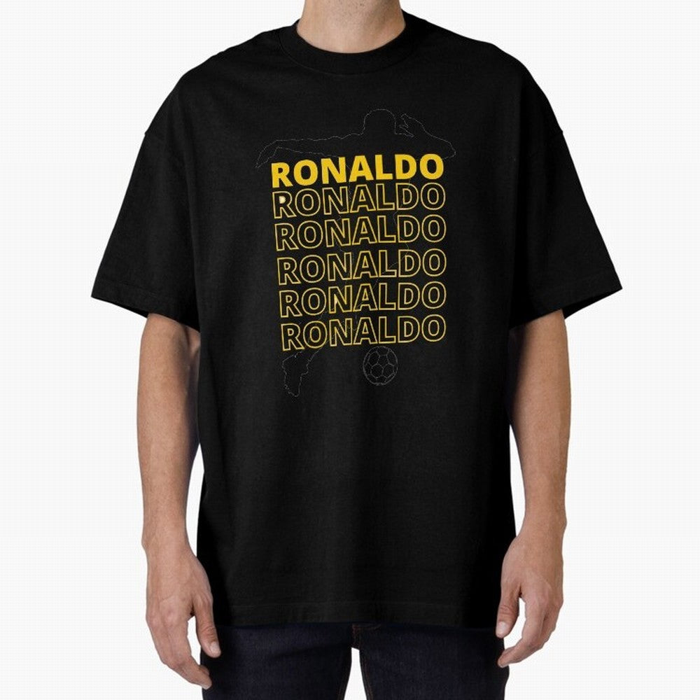 Ronaldo Oversized T-Shirt Carry National Pride through Match Day Hype around FIFA World Cup 2026 USA Canada Mexico, Cristiano Ronaldo, Haaland and CR7, England, Retro Football Energy, Iconic Rivalries, Trophy Chase Drama and Stadium Atmosphere;