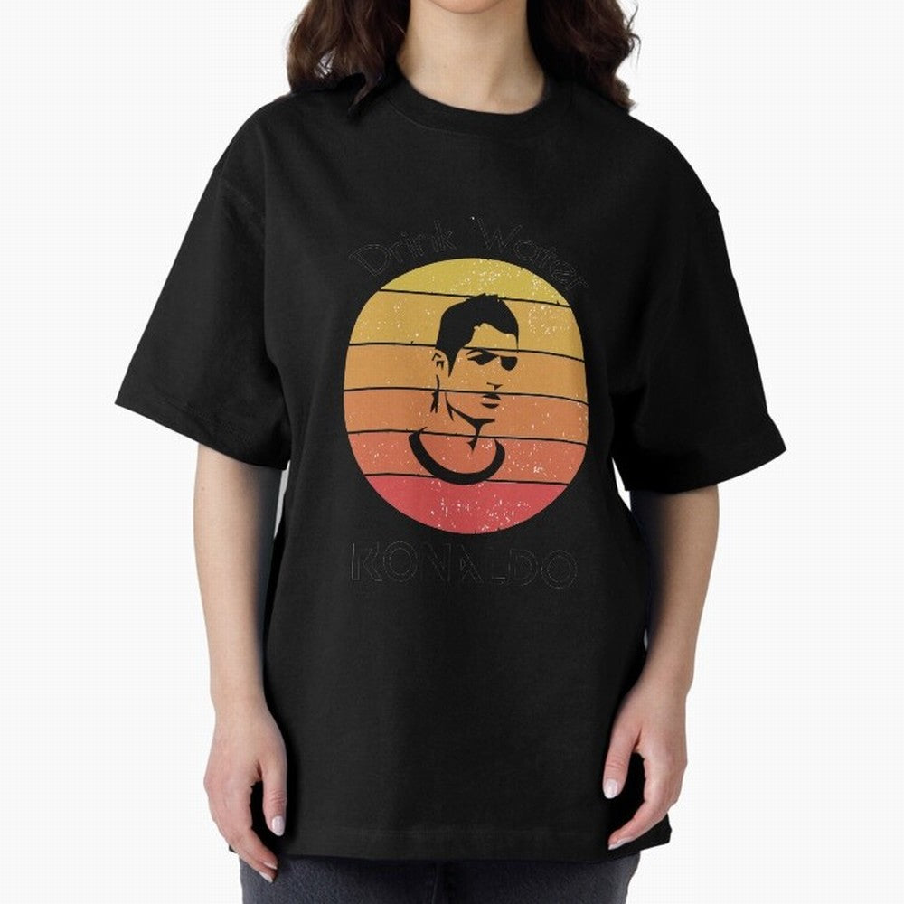drink water ronaldo Oversized T-Shirt Bring Legendary Rivalry Energy to FIFA World Cup 2026 USA Canada Mexico Spirit, Filled with Portugal, Spain and Germany, CR7 and Messi, Football Festival Excitement, Trophy Ambitions, Country Rivalries and Star