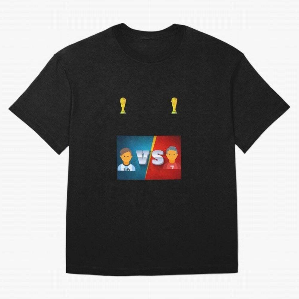 THE RONALDO VS MESSI Oversized T-Shirt Bring World Football Passion into FIFA World Cup 2026 USA Canada Mexico Connected to Messi and Cristiano Ronaldo, Argentina and Brazil Energy, Fan Favorite Moments, National Team Passion, Big Match Drama and
