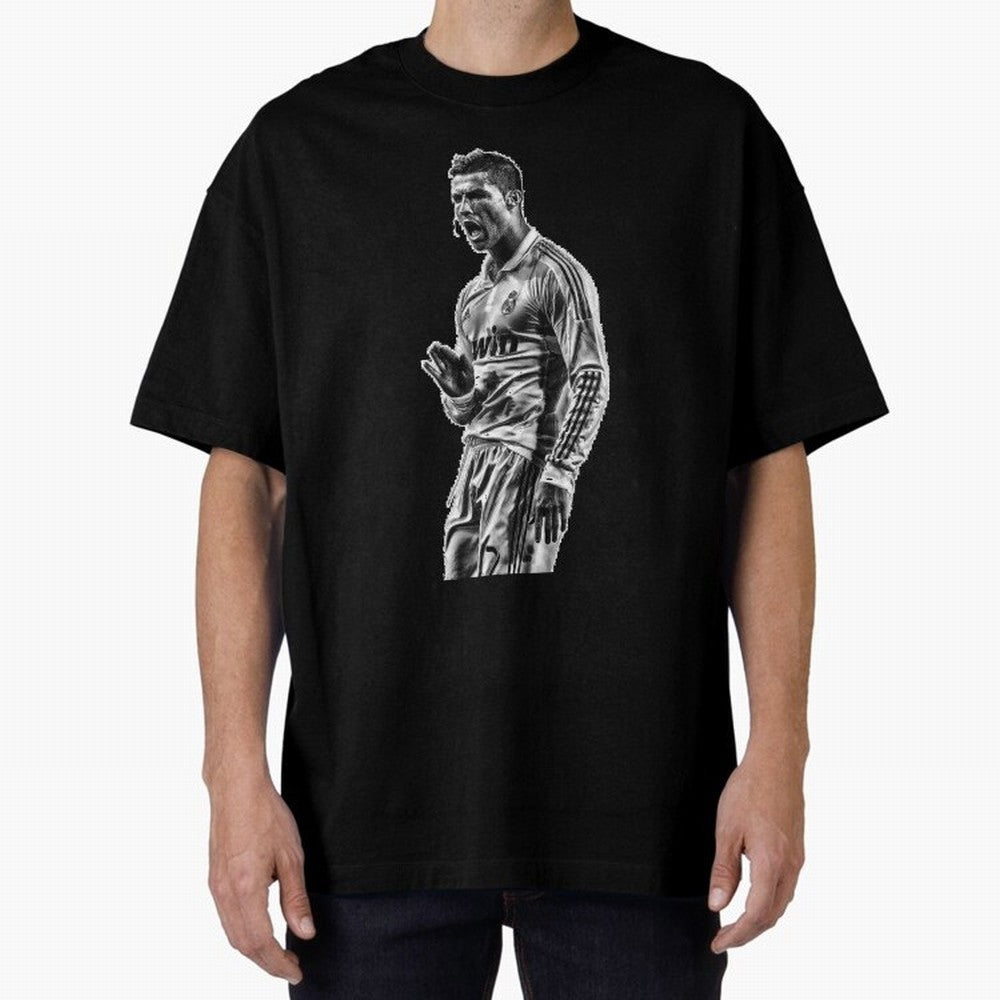 Cristiano Ronaldo Calma Oversized T-Shirt Enjoy the Biggest Football Party of FIFA World Cup 2026 Group Stage Filled with Messi, England Energy, Global Supporter Spirit, Legendary Goals, National Colors and Tournament Celebration; Great for Watch
