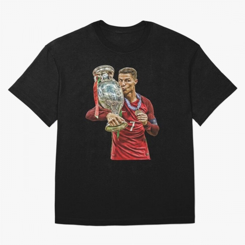Cristiano Ronaldo Oversized T-Shirt Share FIFA World Cup 2026 Spirit, Featuring Argentina, France and Brazil, Neymar, Stadium Memories, Football Loyalty, International Chants and Championship Tradition; Great for Supporters Who Love Legendary
