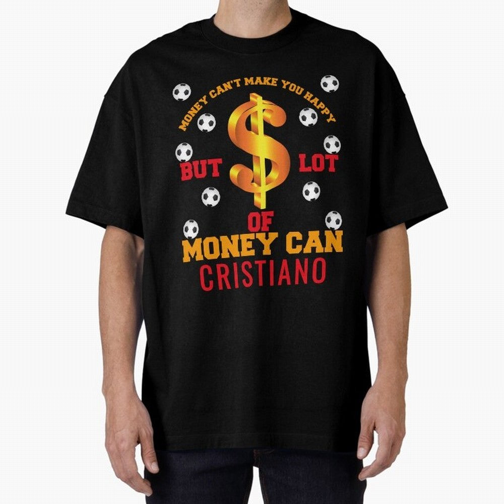 Cristiano Ronaldo al nassr Oversized T-Shirt Share the Excitement of Match Day Hype around FIFA World Cup 2026 USA Canada Mexico, Messi, Neymar and Mbappe, Spain and Netherlands, Sports Nostalgia, International Competition, Famous Players and